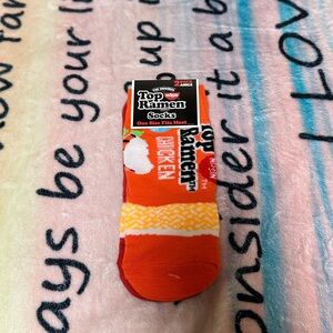 ISSI Top Ramen Themed Orange Socks